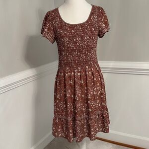Max Studio Rust Floral Dress